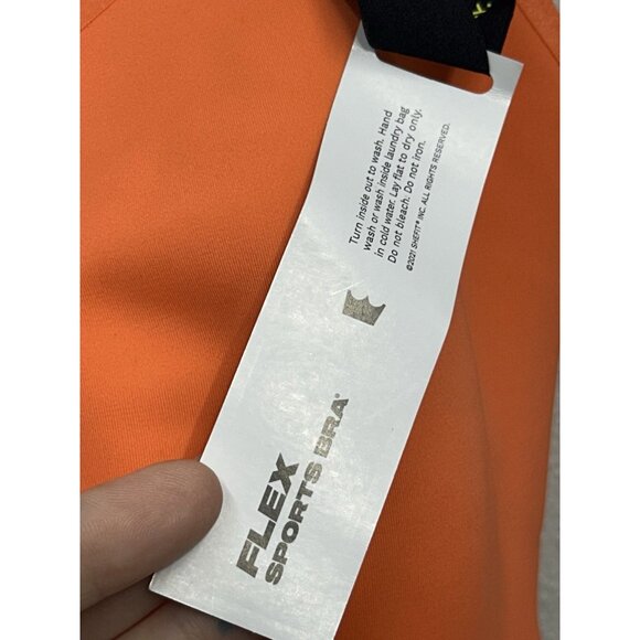 SheFit Flex Sports Bra 2Luxe Orange Believe Limited Edition High Impact NWT - Picture 4 of 5